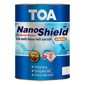 Sơn ngoại thất cao cấp TOA NANOSHIELD bóng mờ - 15L
